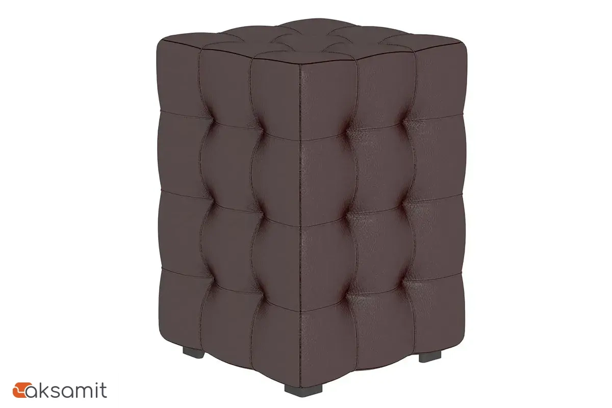 Пуф Модерн-2 мини (Кожзам / Гольф коричневый)