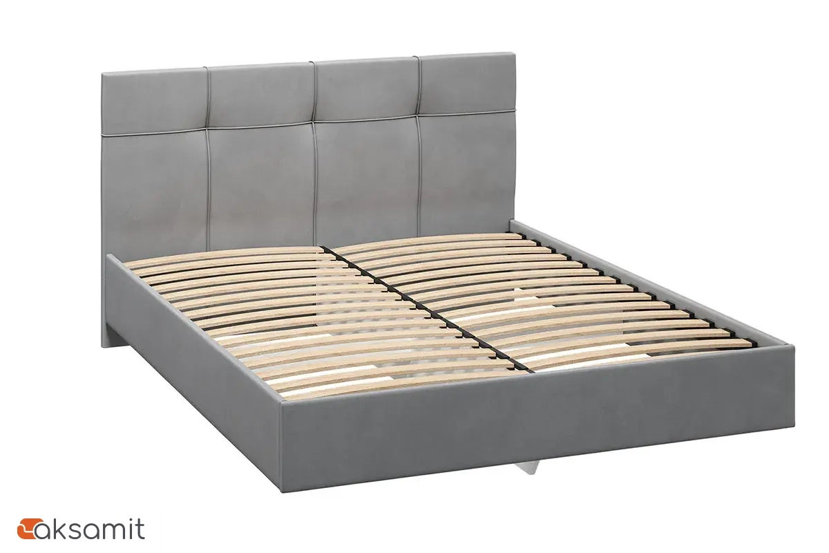 Кровать Каприз на латах 160х200 (Newtone Light GREY (светло-серый)) Кровать Каприз на латах 160х200 (Newtone Light GREY (светло-серый))
