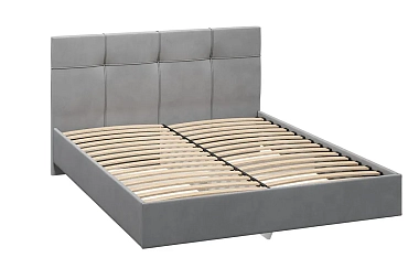 Кровать Каприз на латах 160х200 (Newtone Light GREY (светло-серый))