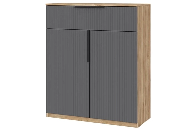 Прихожая Астория №2 (Дуб кастелло медовый / Графит софт)