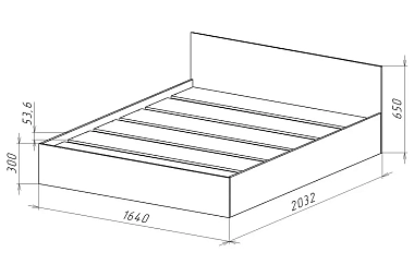 Кровать Ницца-14 160х200 (Белый)