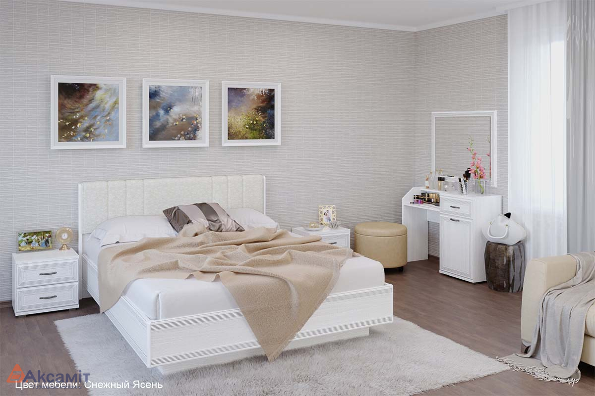 Спальня Карина-7 (Снежный Ясень) фото