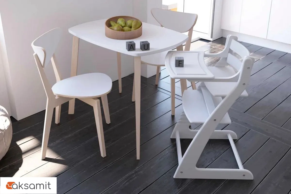 Стул детский HAPPY BABY Белый (Каркас/Сиденье/Подставка для ног/Столик/Пояс)