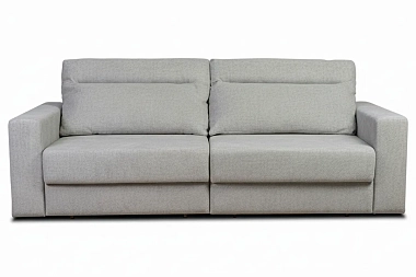 Диван Vega 2 (Набивные подушки / Отстрочка / НПБ) Джекпот - Дав (11) (Светло-серый)