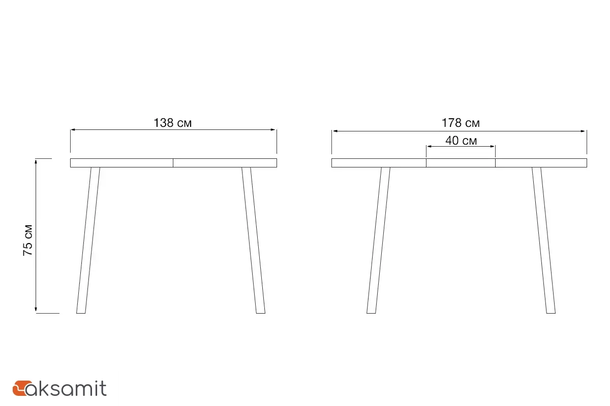 Стол обеденный Милан 138х85 (Камень темный/Черный муар)