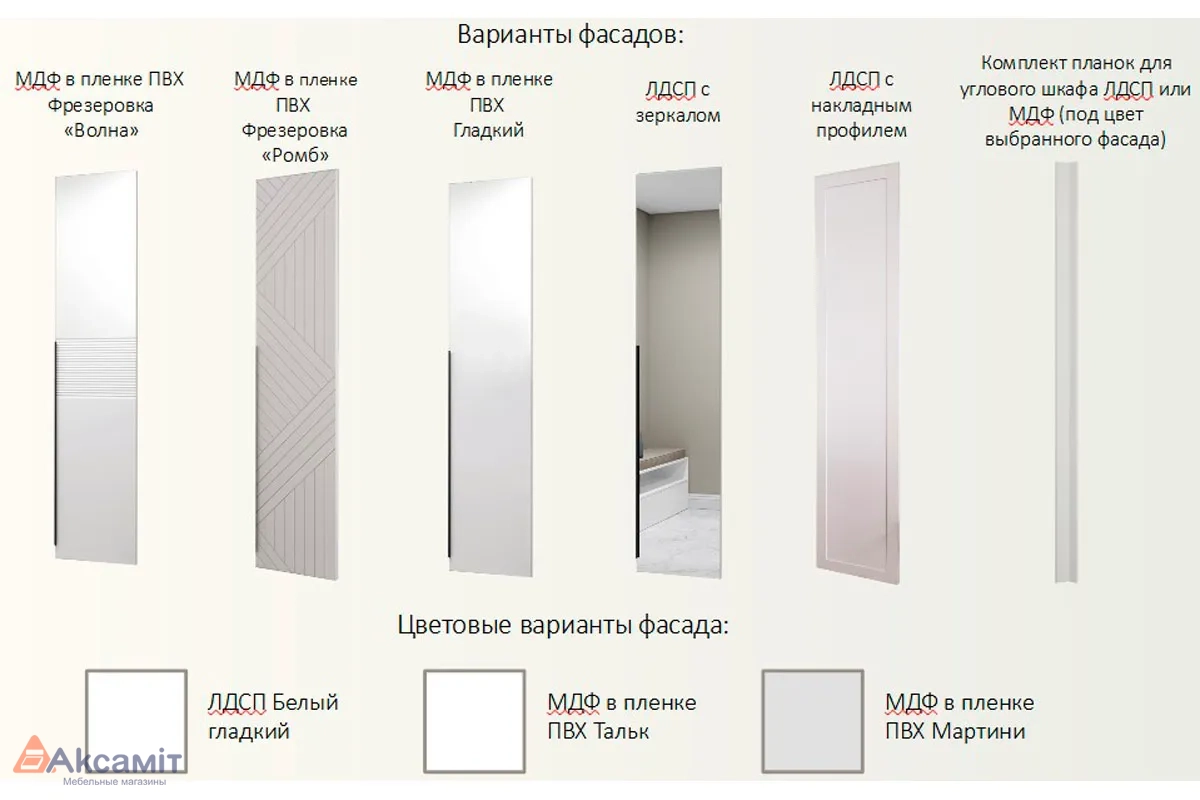 Гардеробная система Квадро без фасадов (Белый)