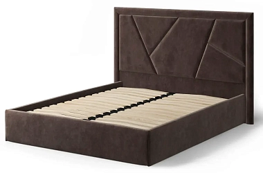 Кровать Индиго 160х200  с орт. основанием (NEO 10/темно-коричневый)
