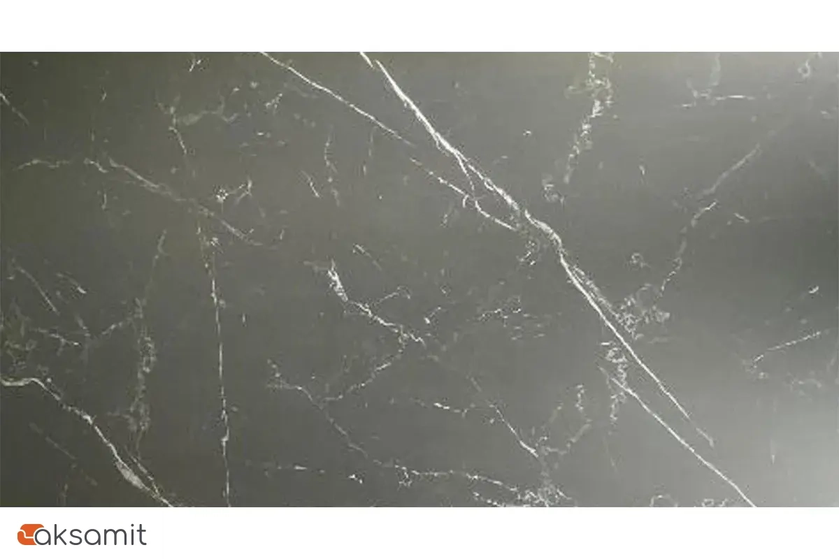 Стол обеденный Норд 1400х800 (Керамика YB90200B6 Matte Черный мрамор / ЛДСП с черной кромкой / Металл черный)