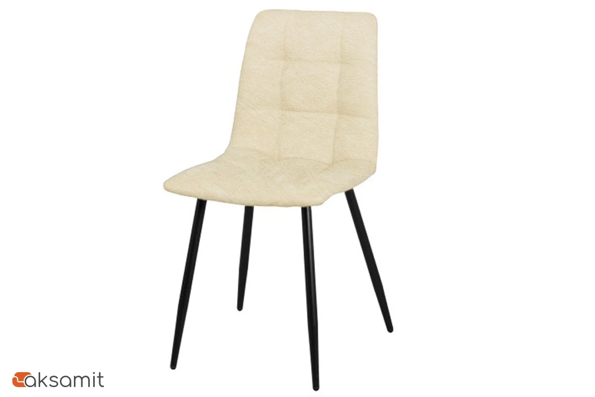 Стул Чили (Муар черный/Лофт бежевый) СРП-052