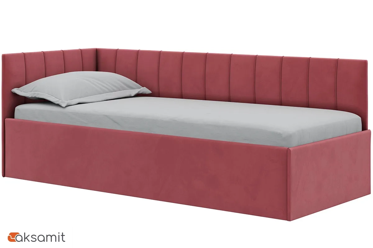 Кровать Мика с ПМ 80х200 универсальная Newtone ROSE (Розовый) Кровать Мика с ПМ 80х200 универсальная Newtone ROSE (Розовый)
