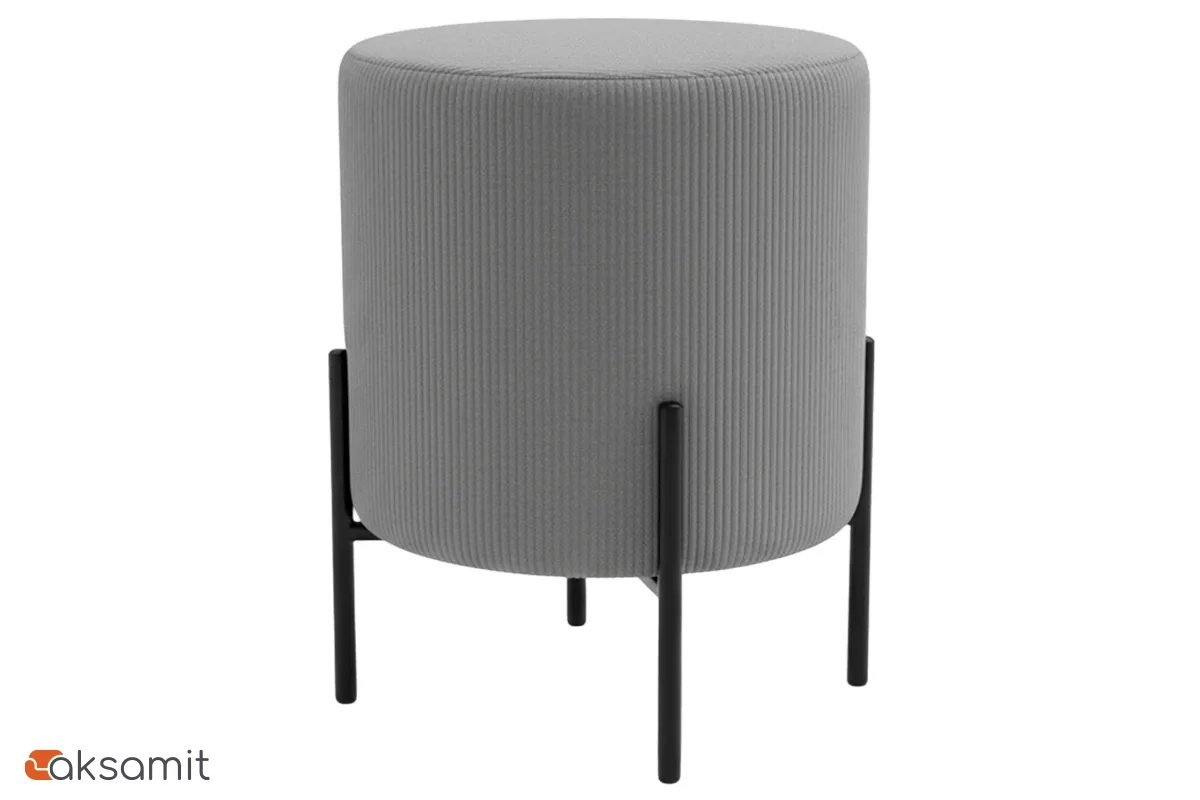 Пуф Gloria Круглый Linea Media (Серый)