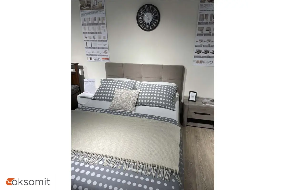 Кровать Каприз на латах 140х200 (Newtone CACAO (капучино)) Кровать Каприз на латах 140х200 (Newtone CACAO (капучино))