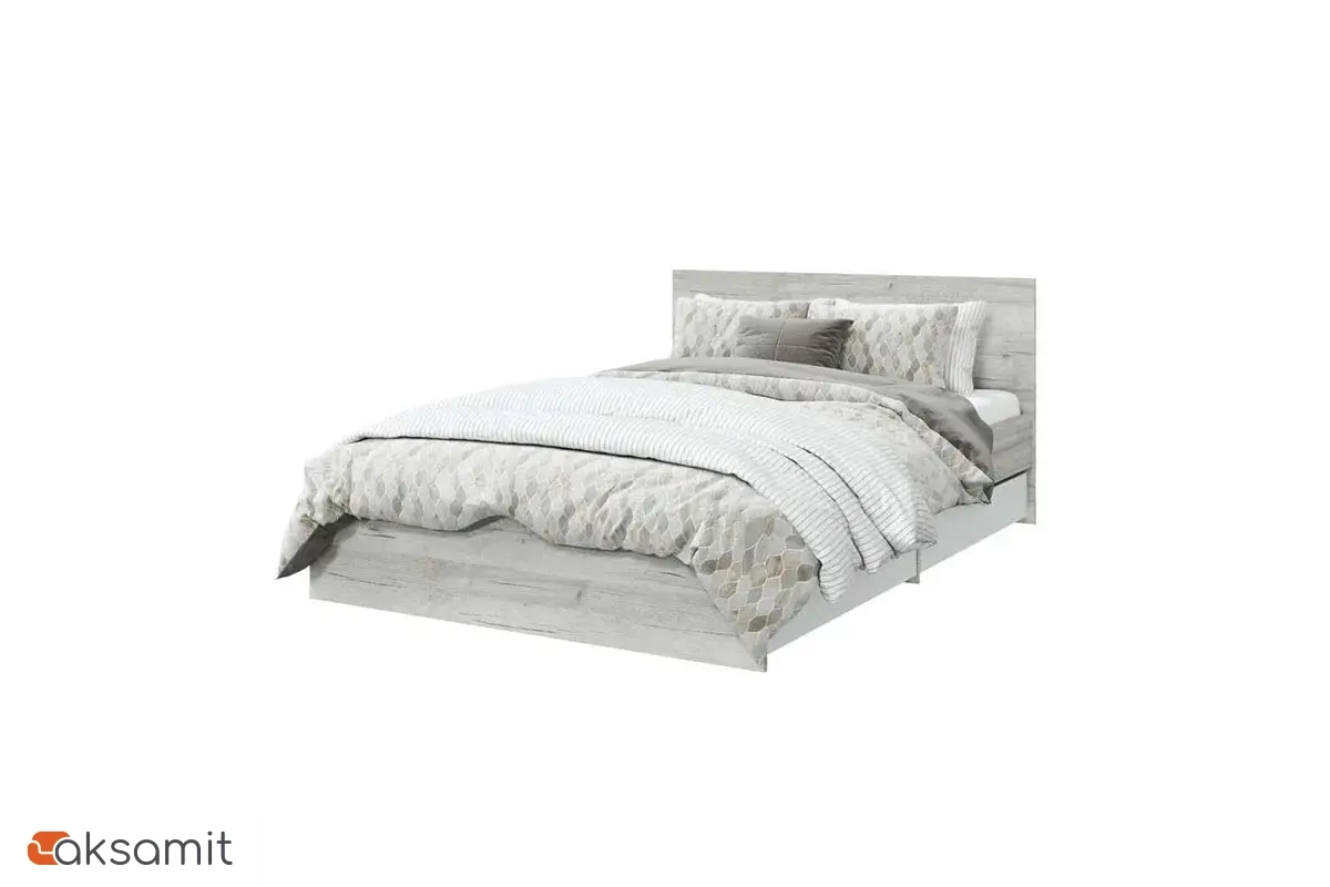 Кровать Лори с ящиками 140х200 (Дуб Серый/Белый)