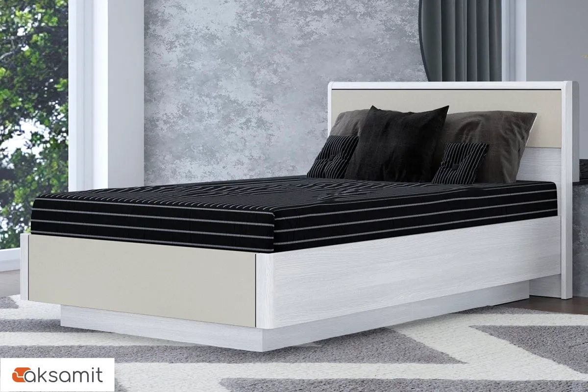 Кровать КР-4001-СЯ-КМ с ПМ 120х200 (Снежный Ясень/Кашемир Матовый) Кровать КР-4001-СЯ-КМ с ПМ 120х200 (Снежный Ясень/Кашемир Матовый)