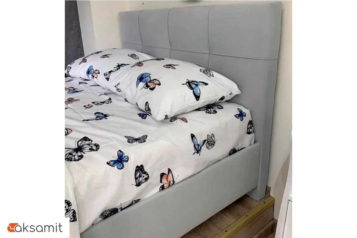 Кровать Каприз на латах 160х200 (Newtone Light GREY (светло-серый)) Кровать Каприз на латах 160х200 (Newtone Light GREY (светло-серый))