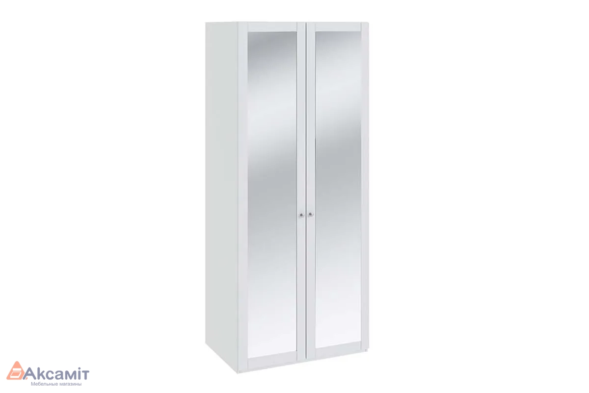 Ривьера СМ 241.07.102 Шкаф для одежды с 2-мя зеркальными дверями Белый фото