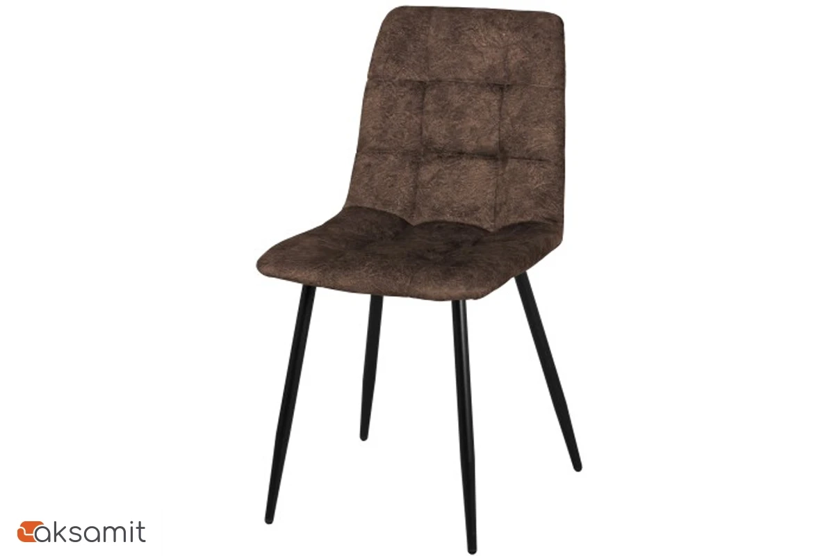 Стул Чили (Муар черный/Лофт шоколад) СРП-052