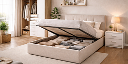 Кровати с системой хранения: как выбрать практичную модель