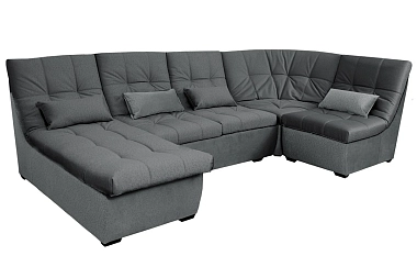 Угловой диван София 2 ДКУ 3Т латы Tornado Blue steel