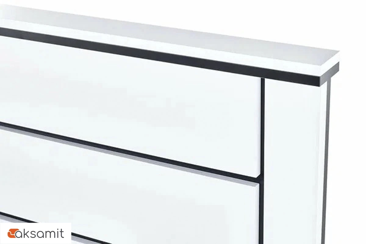Кровать Scandica Wilma 34 с ПМ 160х200 (Белый гладкий/Чёрный гладкий) Кровать Scandica Wilma 34 с ПМ 160х200 (Белый гладкий/Чёрный гладкий)