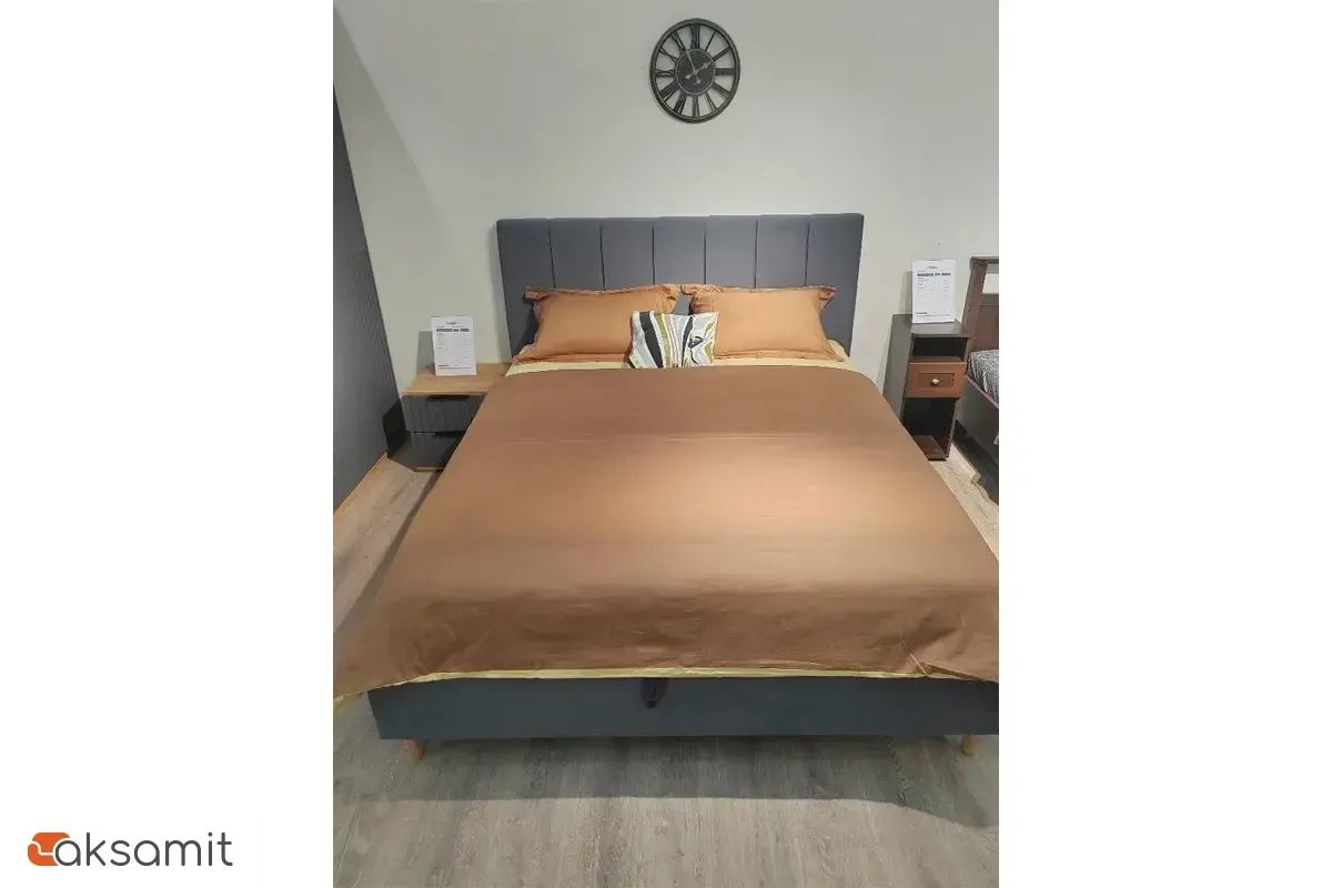 Кровать Венеция с ПМ 180х200 (Velutto 32/Серый) 2 кат. Кровать Венеция с ПМ 180х200 (Velutto 32/Серый) 2 кат.