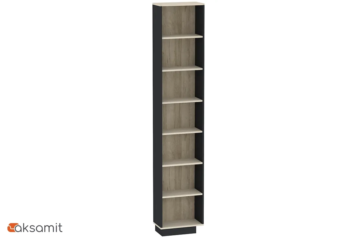 Стеллаж Aurelio 58 (Антрацит / Блеквуд Сатиновый)
