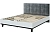 Кровать Шарлиз 140х200 с настилом из латофлексов и мягким изголовьем (Белое сияние/Бренди Лайт 26)