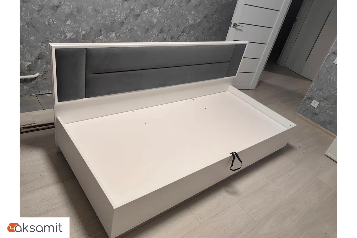 Кровать Aurelio 80 (Белый/Блеквуд Сатиновый)