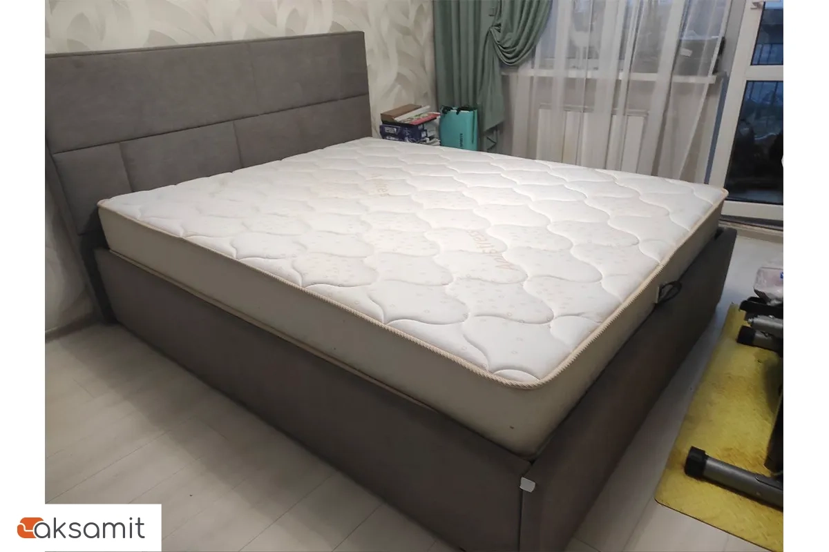 Кровать Невада-1 с ПМ 160х200 (Lovers 27 стоун) 2 кат.