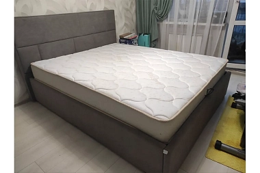 Кровать Невада-1 с ПМ 160х200 (Lovers 27 стоун) 2 кат.