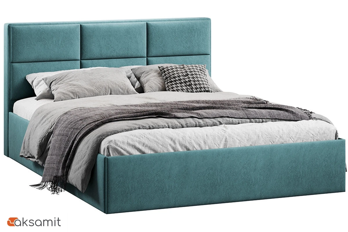 Кровать Стелла c ПМ 160х200 Тип 1 (Микровелюр/Wellmart Indigo) Кровать Стелла c ПМ 160х200 Тип 1 (Микровелюр/Wellmart Indigo)