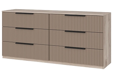 Спальный гарнитур Астория №2 / без кровати (Дуб кастелло серый / Грей софт) фото