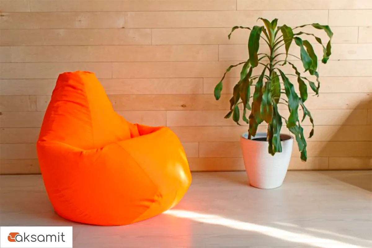 Кресло Мешок Груша (Фьюжн / Оранжевый) 3XL