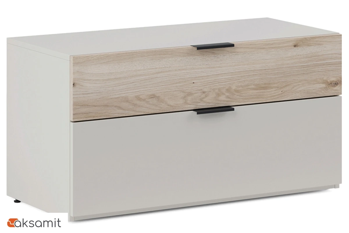 Прихожая Мария № 4 (Дымчато-серый / Дуб Мария)