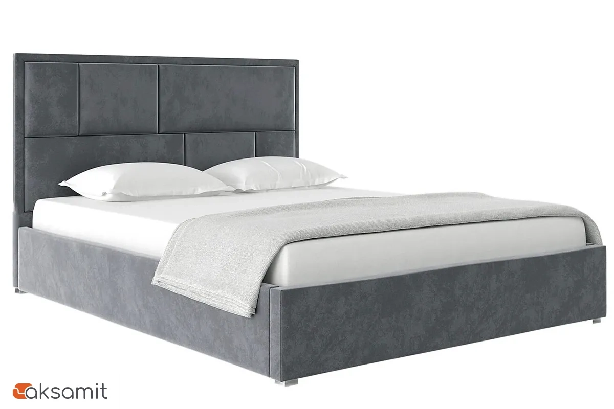 Кровать Madison с ПМ 140х200 (Велюр / Серый) 72306319 Кровать Madison с ПМ 140х200 (Велюр / Серый) 72306319
