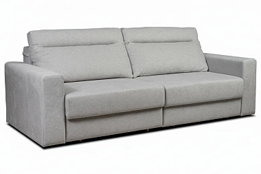 Диван Vega 2 (Набивные подушки / Отстрочка / НПБ) Джекпот - Дав (11) (Светло-серый)