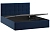 Кровать Джоли Тип 1 с ПМ и заглушиной 160х200 (Микровелюр / Wellmart Blue)