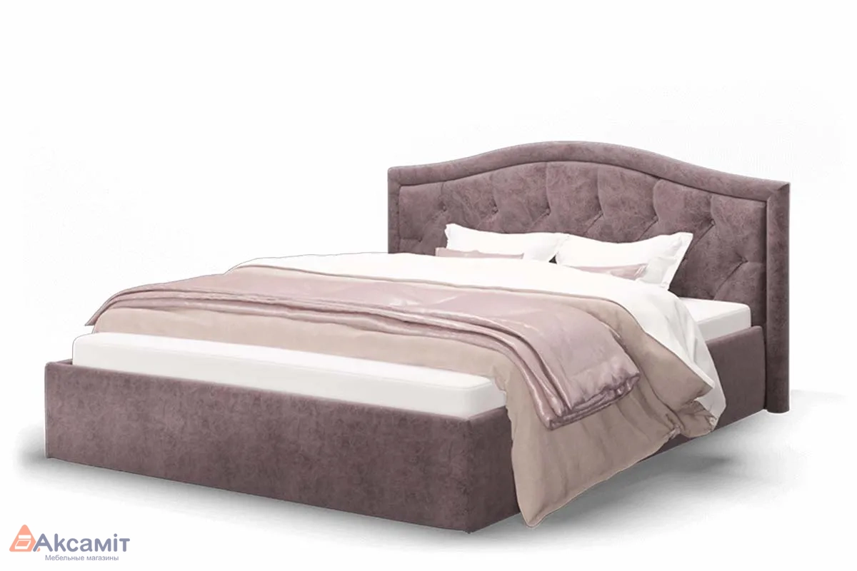 Кровать Стелла с подъемным механизмом (Rock 12 Серо-Фиолетовый) 160х200