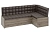 Скамья угловая со спальным местом Форест (Дуб Сонома трюфель/Кожзам коричневый) фото
