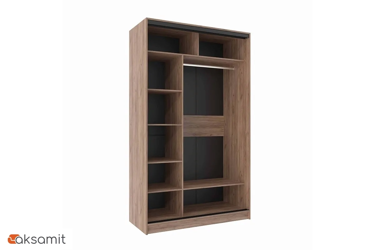 Шкаф-купе 1350 Домашний Зеркало/ЛДСП (Дуб Табачный Craft) Шкаф-купе 1350 Домашний Зеркало/ЛДСП (Дуб Табачный Craft) фото