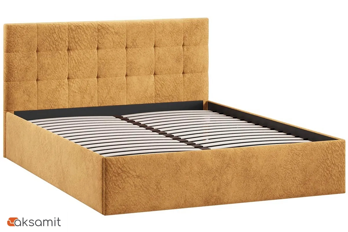 Кровать Джоли универсальная 160х200 Тип 1 (Микровелюр/Wellmart Yellow) Кровать Джоли универсальная 160х200 Тип 1 (Микровелюр/Wellmart Yellow)