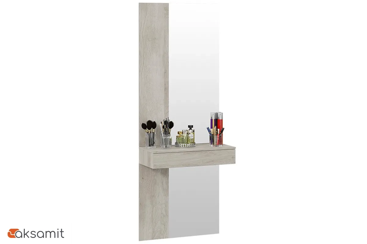 Тумба подвесная Порто СМ-102.08.001-02 с зеркалом (Баттл Рок)