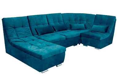 Угловой диван София 2 ДКУ 3Т латы Siesta Deep Ocean