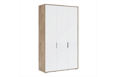 Шкаф трехдверный Николь мод.7 (Белый/Дуб Альпийский)