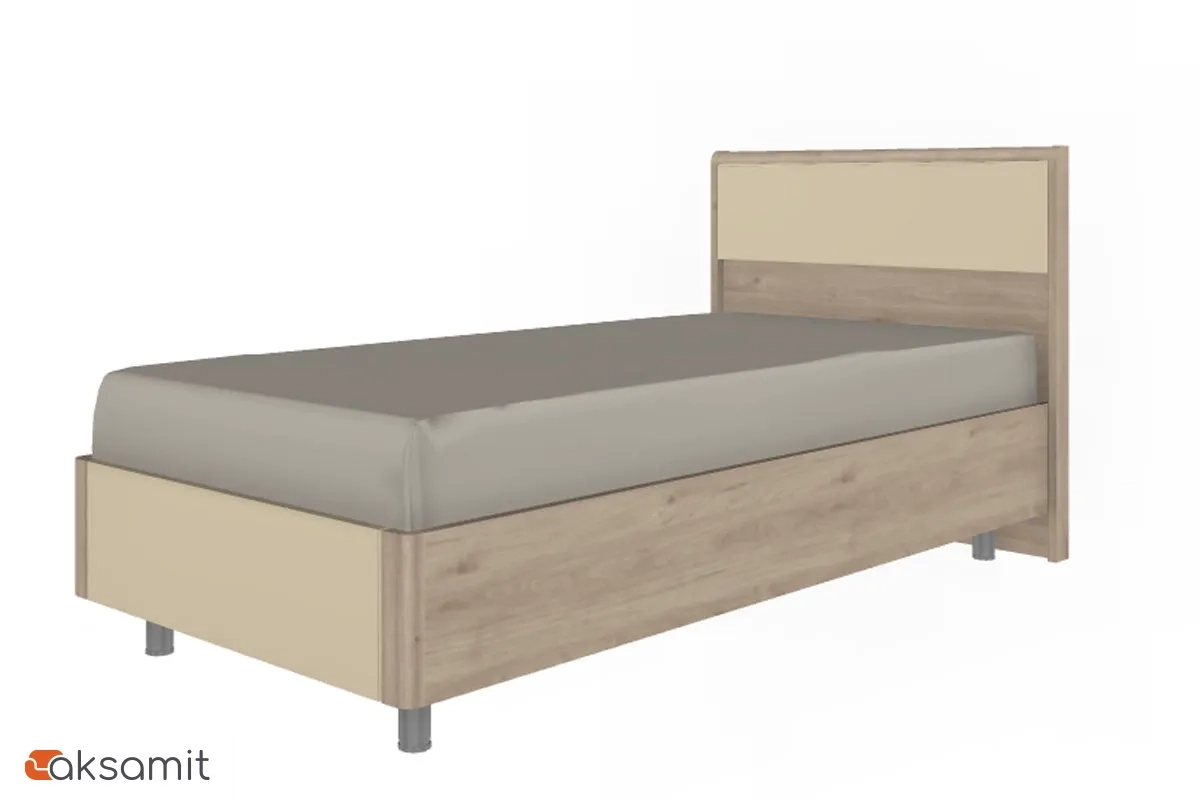 Кровать КР-5005-ГС-КМ 90х190 (Гикори Джексон Светлый/Кашемир Матовый) Кровать КР-5005-ГС-КМ 90х190 (Гикори Джексон Светлый/Кашемир Матовый)