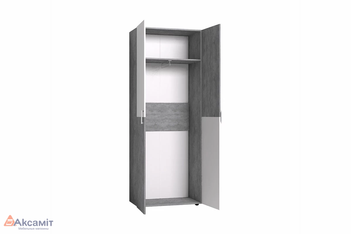 Шкаф для одежды Берген 92 (Atelier светлый/Белый)