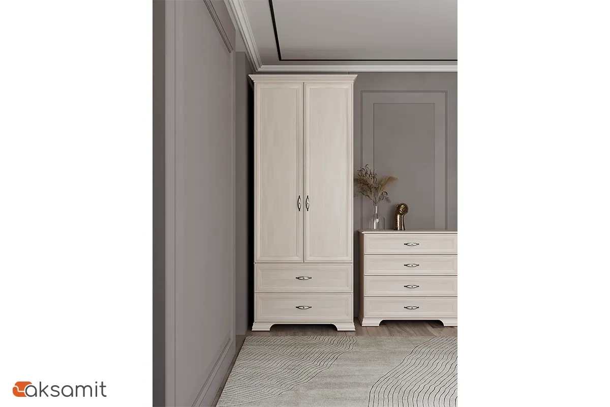 Венеция 17 Шкаф для одежды 2-х дв. с ящиком фото