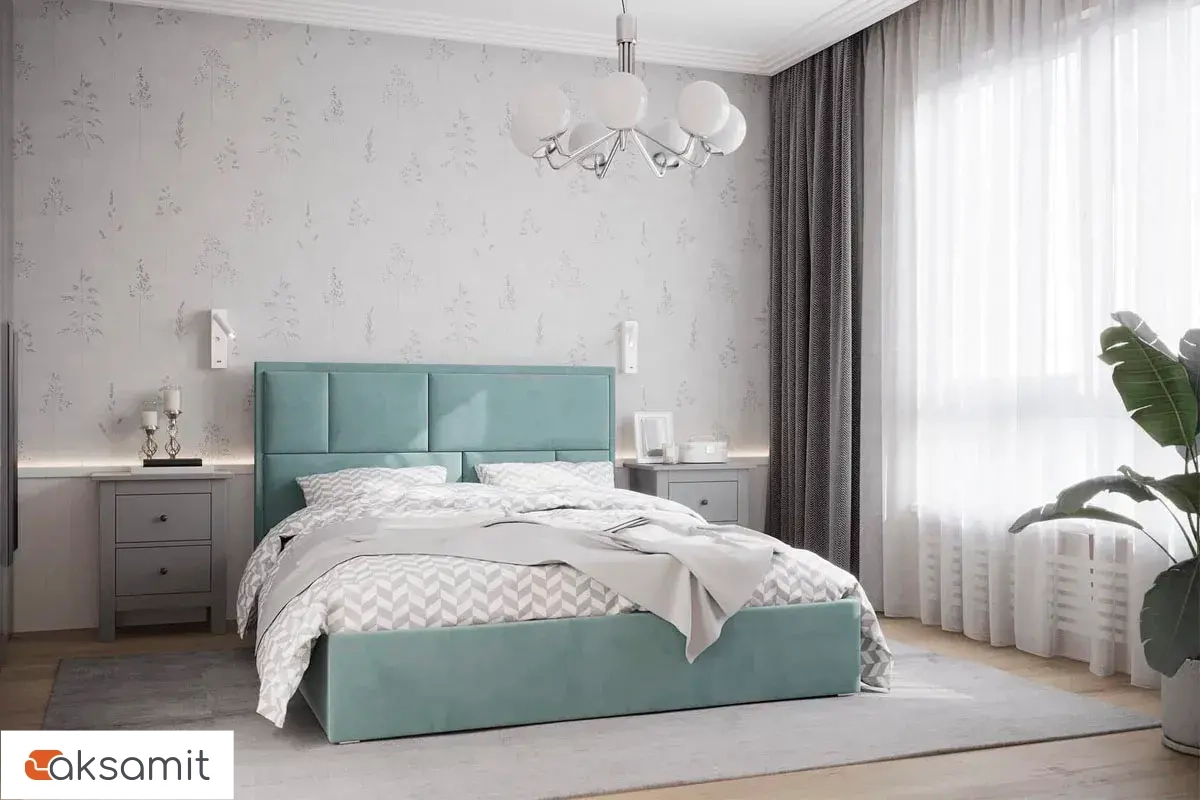 Кровать Madison без орт. основания 160х200 (Велюр/Мята) 72305915 Кровать Madison без орт. основания 160х200 (Велюр/Мята) 72305915