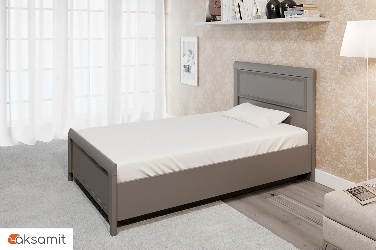 Кровать КР-1022-СО 140х200 (Серый Оникс) Кровать КР-1022-СО 140х200 (Серый Оникс)