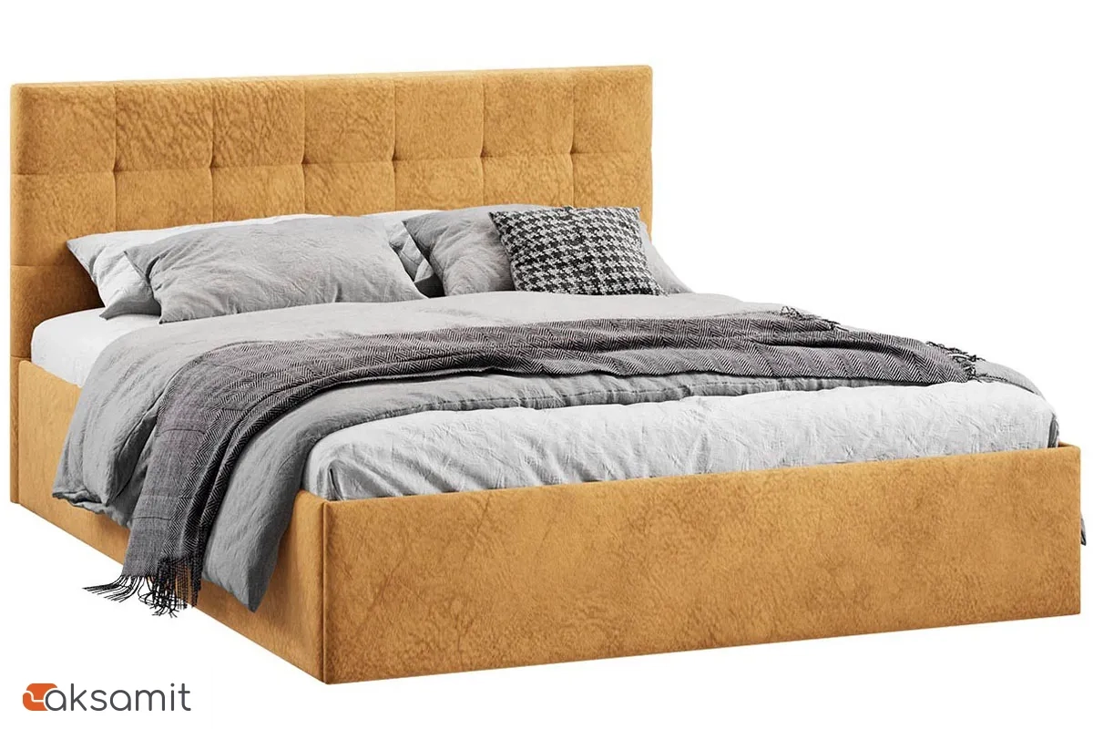 Кровать Джоли универсальная 160х200 Тип 1 (Микровелюр/Wellmart Yellow) Кровать Джоли универсальная 160х200 Тип 1 (Микровелюр/Wellmart Yellow)